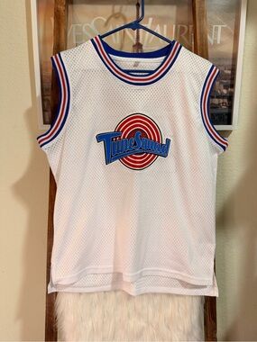 White Kids Tune Squad Jordan Basketball Jersey